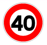 تحديد السرعة 40