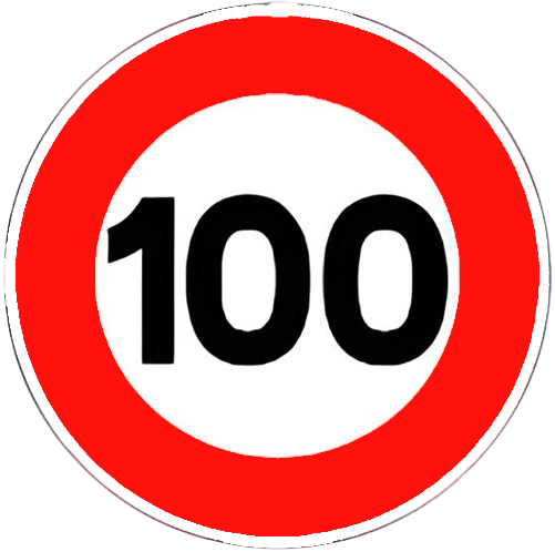 تحديد السرعة في 100 كلم / الساعة