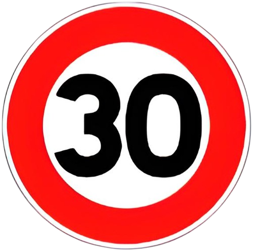 تحديد السرعة في 30 كلم / الساعة