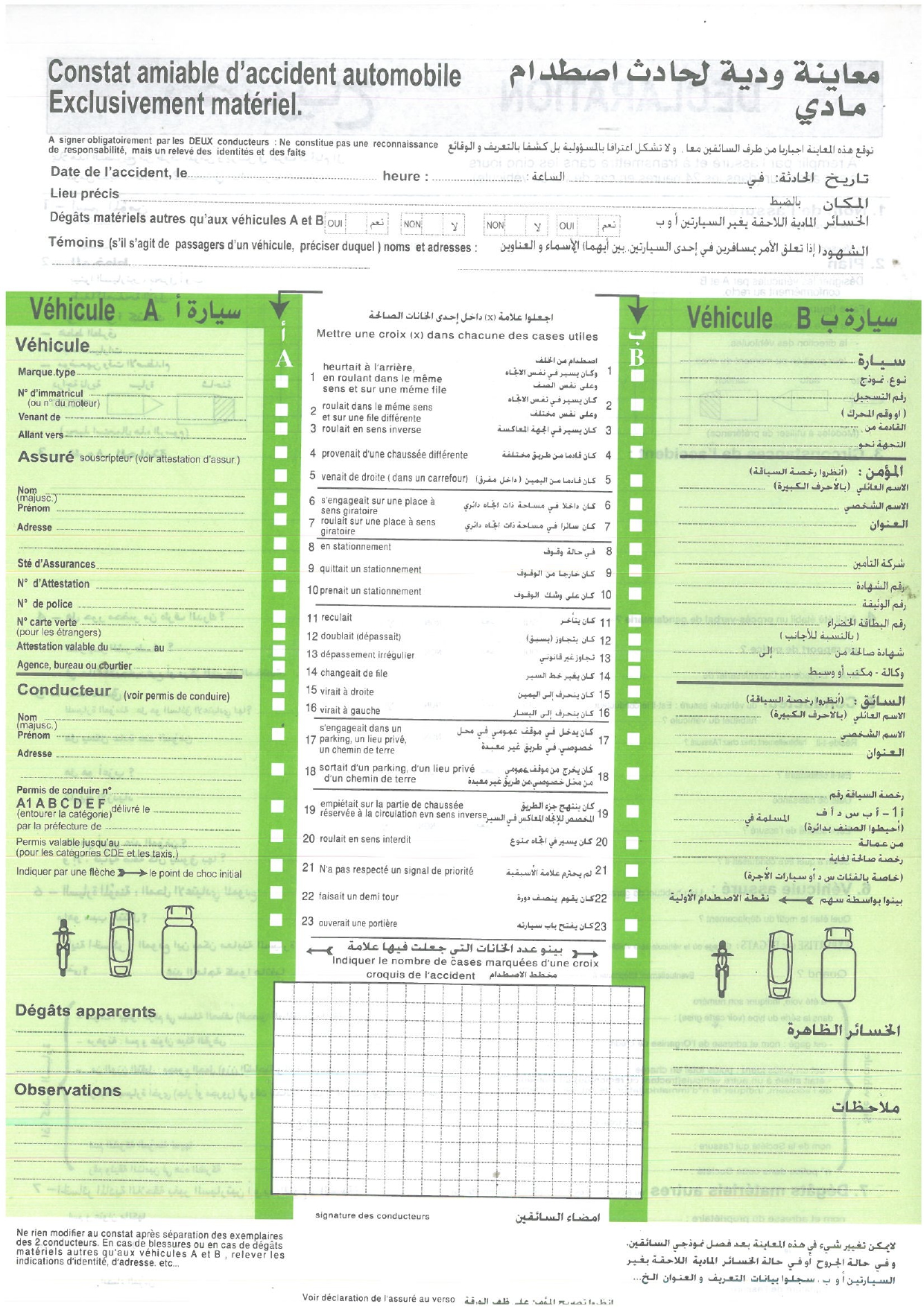 المعاينة الودية (وثيقة اختيارية)